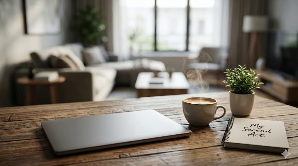 The best place to work is at home with a nice cup of coffee.